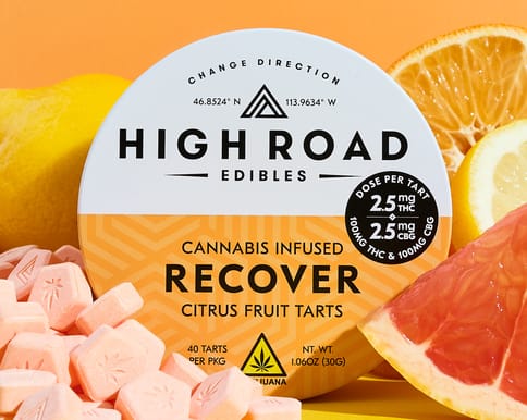 Recover - Citrus Fruit Tarts - Hybrid + CBG - 40 pack
