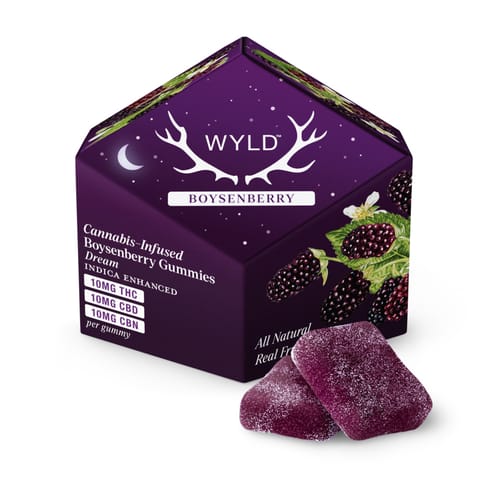 Wyld Gummies | 1:1:1 THC CBN CBD Boysenberry Indica 100mg