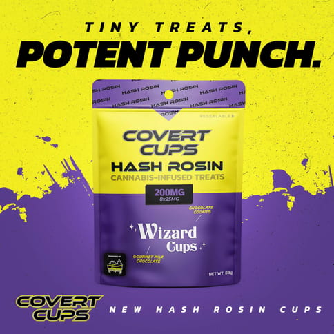 Covert Cups - 200mg Hash Rosin Cups - Wizard (Oreo)