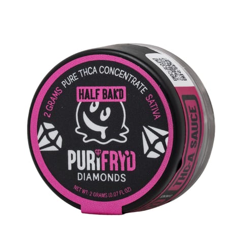 Half Bak’d Purify’d Diamonds THCA Dab 2G Strawberry Cough