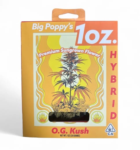 Big Poppy's | OG Kush | Hybrid | 1 Ounce | Flower