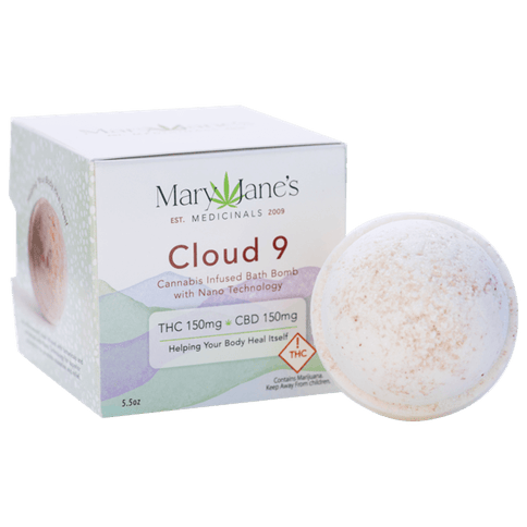 CLOUD 9 BATH BOMB - 1:1:1 THC 150MG/CBD 150MG/CBN 150MG
