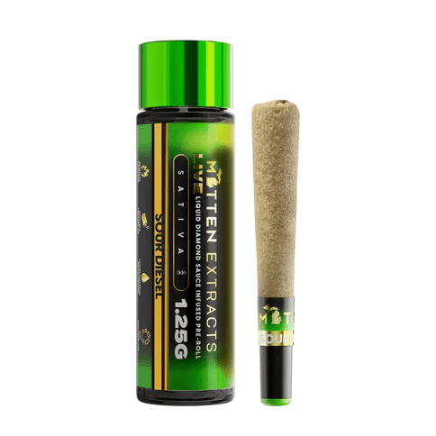Mitten Extracts | Live Sauce Infused Preroll | Single | 1.25g | Sour Diesel