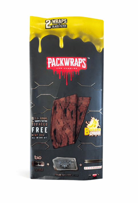 Packwraps Hemp All In One Wrap Kit 2ct - Banana Cream - Regular
