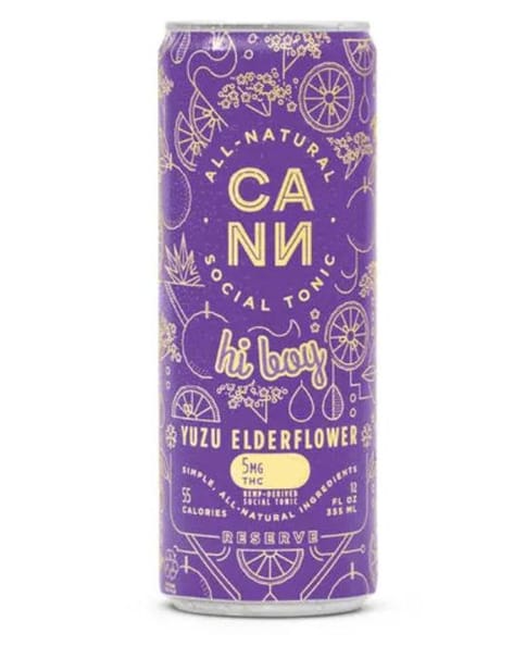 CANN | Yuzu Elderflower | 5mg THC x 4 Infused Social Tonic Cans