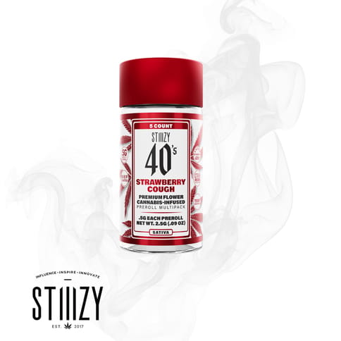 Stiiizy 40's 2.5G - Strawberry Cough (Sativa) - 5pk