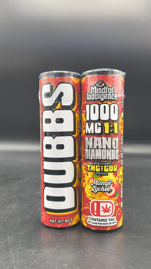 Dubbs - Mango Lychee 1000mg 1:1 Nano Diamond Gummies