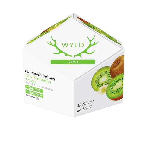 Wyld | Gummies | Kiwi | Sativa 100mg THC 100mg THCV