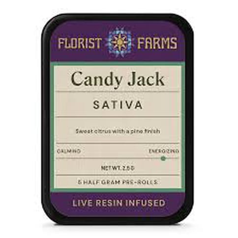 Florist Farms | Infused Live Resin Candy Jack | 1/2 Gram Joints | 5pk