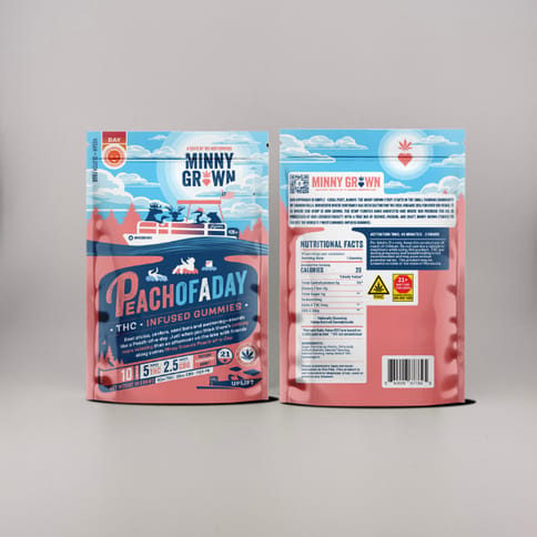 Peach-of-a-Day | Sweet Peach | Daytime | THC + CBG Gummies | Hybrid