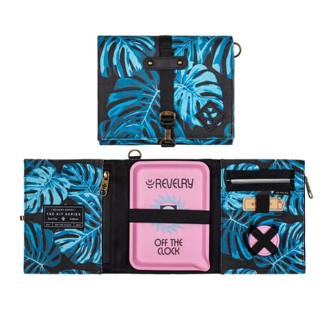 Revelry | The Rolling Kit ( Monstera ) Smell Proof Bag W/ Smoking Essentials
