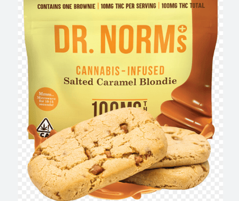 Dr. Norms | Salted Caramel Blondie | Edible | Hybrid |100mg