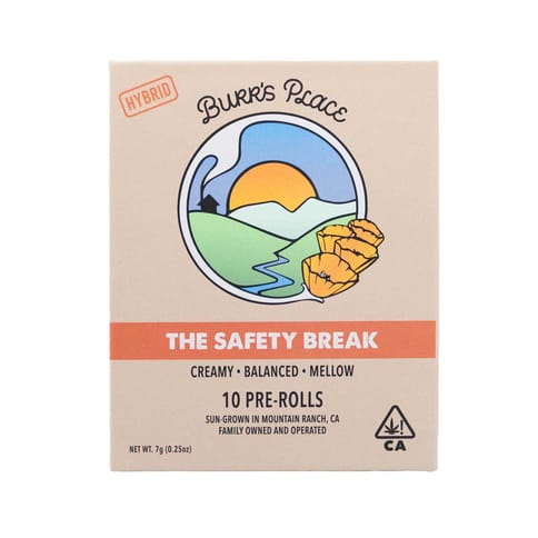 Burr's Place | The Safety Break (H) | .7g x 10 Preroll Joints