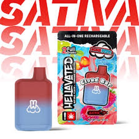 Bomb Popz 2G Cloud Bar Disposable (Hellavated)