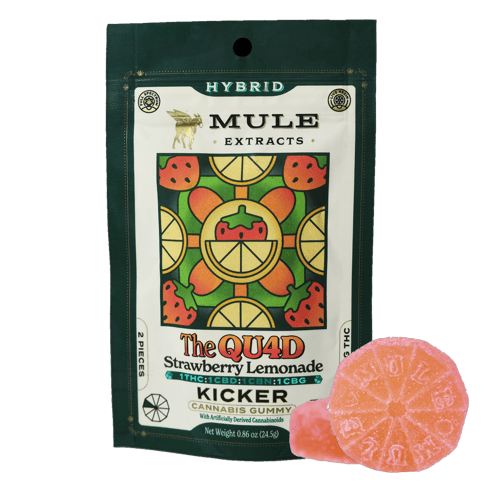Mule Kicker Gummies | Strawberry Lemonade Quad 100mg