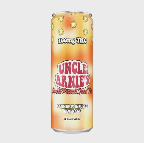 Uncle Arnie's | Sweet Peach Iced Tea | 100mg THC Infused Sweet Tea