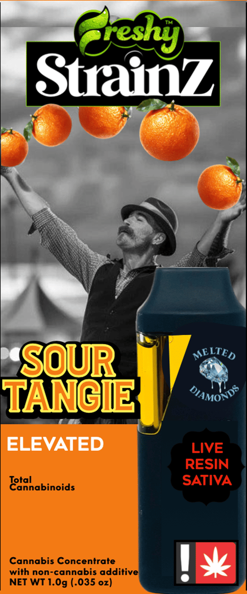 STRAINZ Sour Tangie Live Resin 1G Disposable (Freshy)