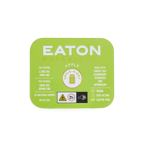 Eaton Botanicals | Apple-A-Day 1:4 THC:CBD | Edibles | 50mg 20-pack