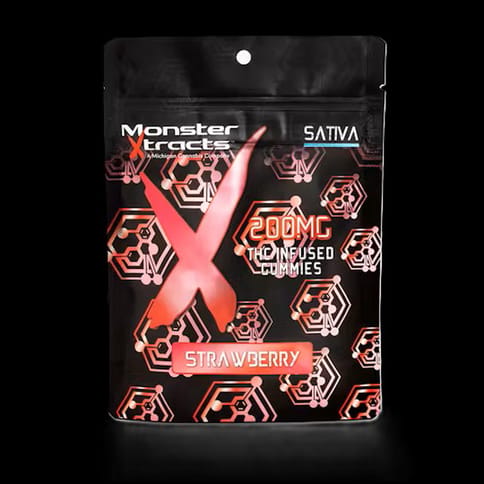 GUMMY - STRAWBERRY - 20mg/pc - MONSTER X