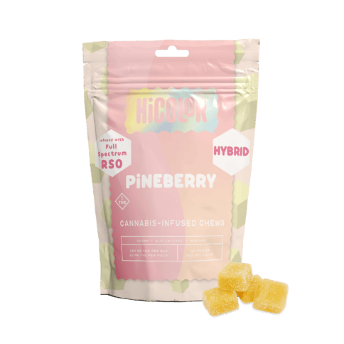HiColor | Gummies | - RSO Pineberry | 10mg x 10