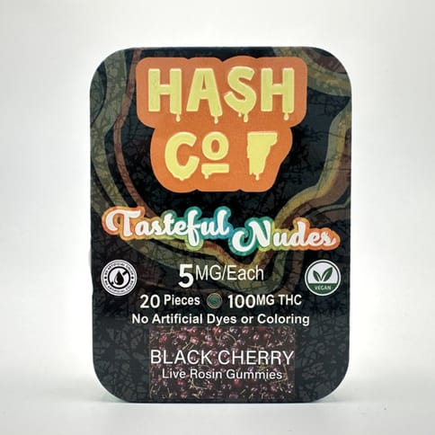 Tasteful Nudes Black Cherry100mg Gummies