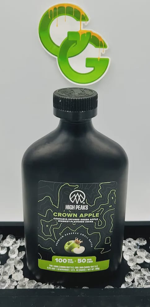 Crown Apple 100MG Infused Whiskey Flavored Drink HPeaks