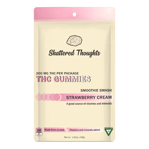 Strawberry Cream 200mg Gummies | Shattered Thoughts