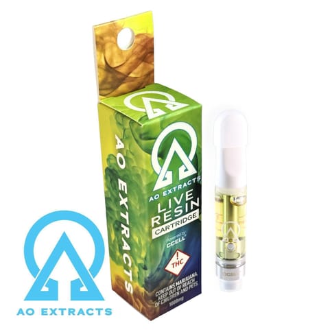 AO Live Resin Cartridge Blueberry Diesel 1g (REC)