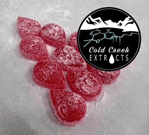 Cherry (100mg) Indica Rosin Gummies 10pk by Cold Creek
