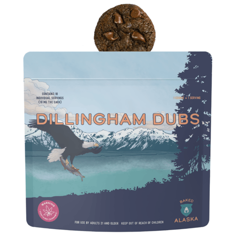 Dillingham Dubs (100mg) Sativa Cookies 10pk by Baked Alaska