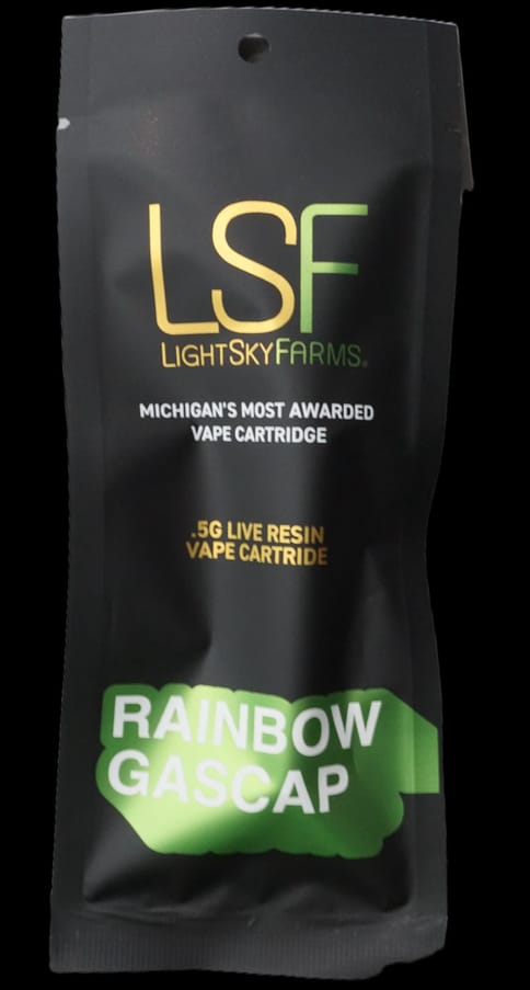 LSF Rainbow Gascap #9 Live Resin Ceramic Vape Cart 0.5g