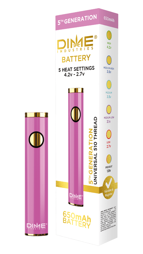 Pink - Universal 510 Thread Battery - 5th Generation