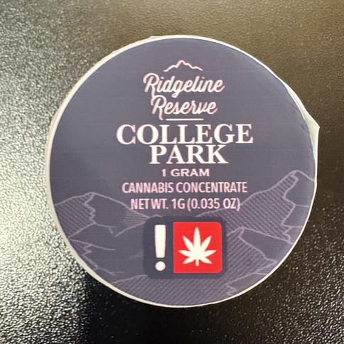 College Park 1g Live Rosin (Ridgeline Reserve)