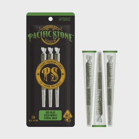 Pacific Stone | Cereal Milk / 805 Glue / Kush Mints (H) | 1g x 3 Preroll Joints