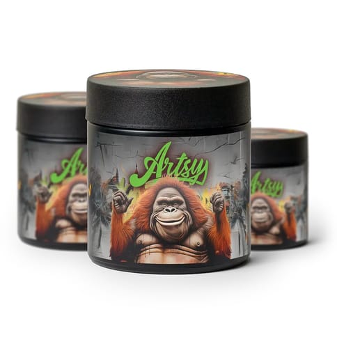 Artsy Cannabis Eighth Jars | Fuzzy Navel 3.5g Rec - | Eighth Jars