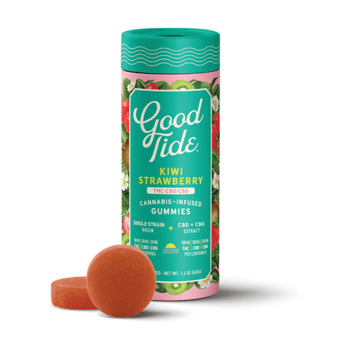 KB - GOOD TIDE - CBG GUMMY - 1:1:1 KIWI STRAWBERRY - 300MG