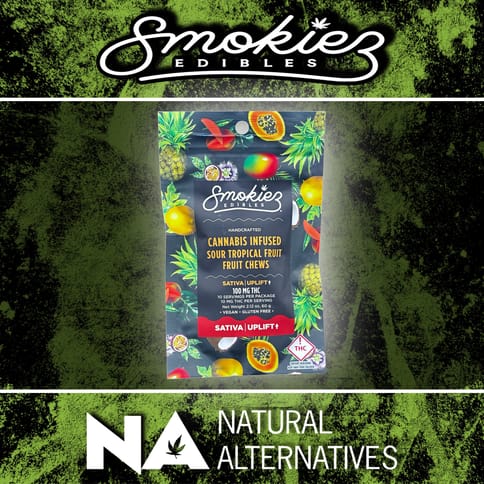 Smokiez Sour Tropical Sativa Fruit Chews