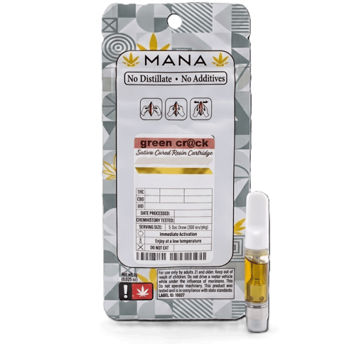 CURED RESIN CARTRIDGE | GREEN CR@CK | SATIVA | 510 THREAD | 1 GRAM