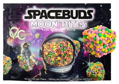 100mg | Live Rosin Moon Bites | Grape Bubbly