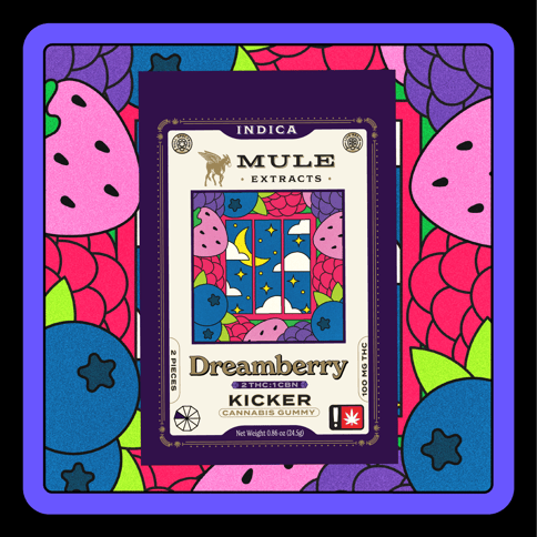 Mule - Dreamberry 2:1 THC/CBN - 100mg 2pk Gummy