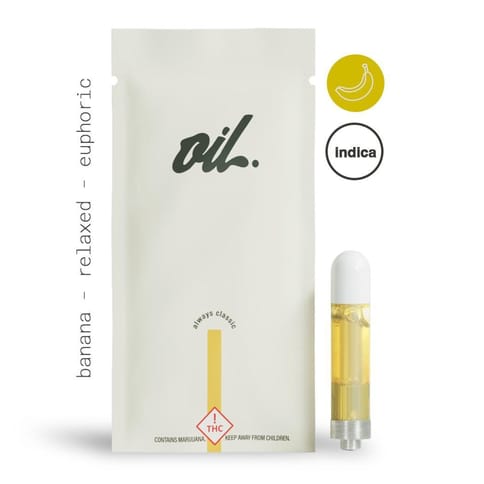 Banana Kush 1G Distillate Cartridge
