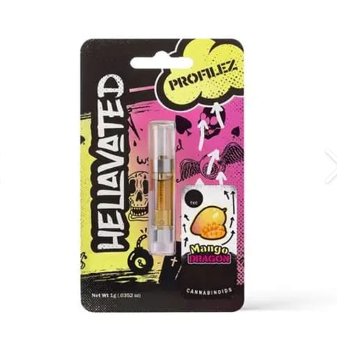 Hellavated | Vape Cart. | - Mango Dragon | 1g 510