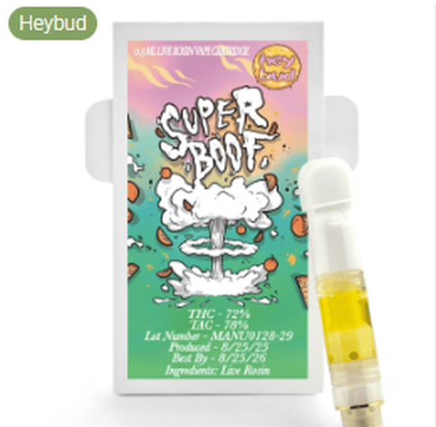 Superboof .5 Live Rosin Cart Hey Bud