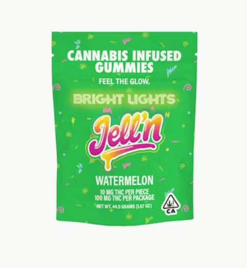 Bright Lights | Jell'n Watermelon | Gummies | Hybrid | 10pk | 100mg