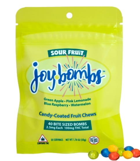Joybomb | Candy Coated Fruit Chews | Sour | 40pk