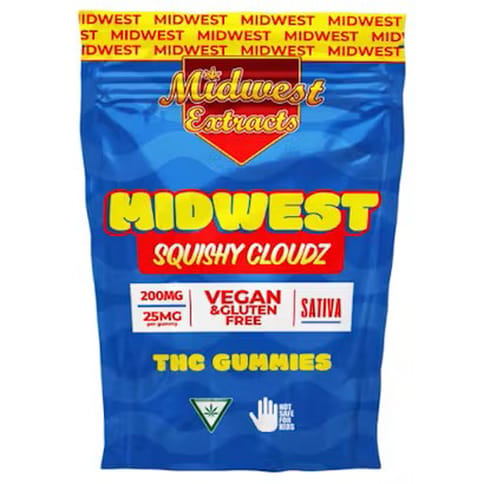 Squishy Cloudz 200mg Gummies (Sativa)