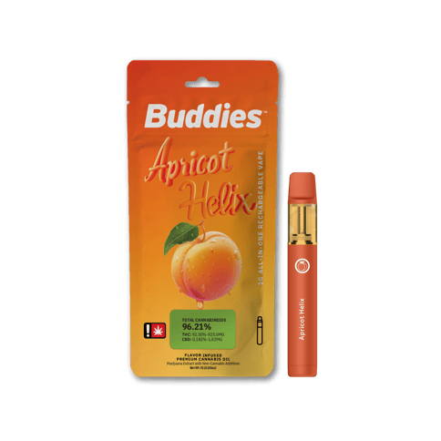 Apricot Helix 1g Flavored Disposable Cartridge (Buddies)