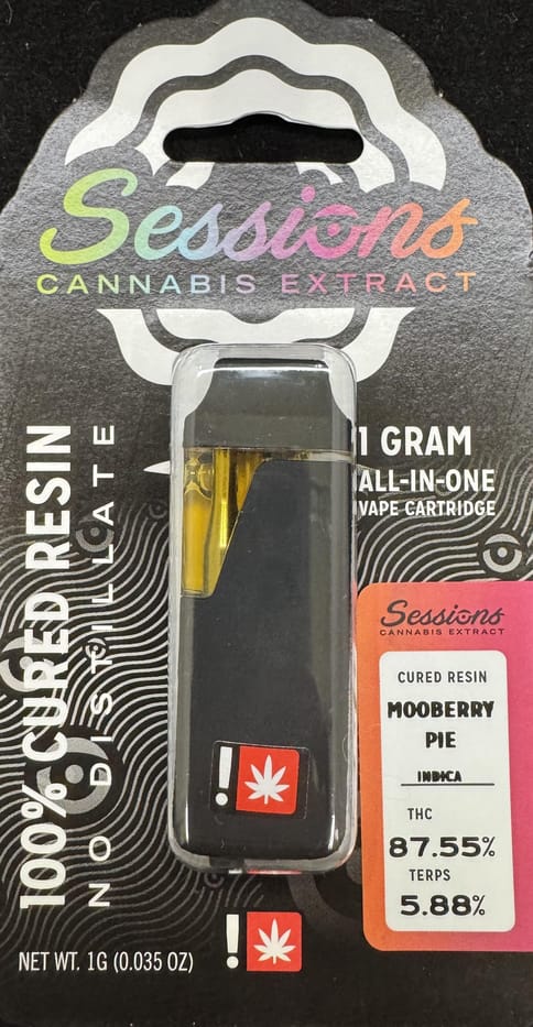 Sessions | Moo-Berry Pie | 1G | Cured Resin | Disposable