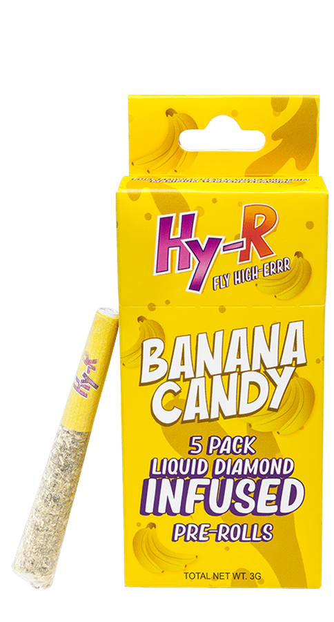 Banana Candy | 5x.6g Infused Pre-Roll | Hy-R