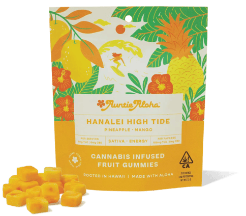 Auntie Aloha | Hanalei High Tide (S) | 3.5g THC x 20 Gummies